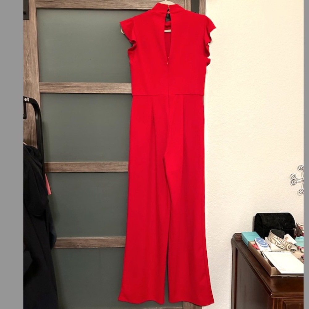 Francesca's | Women's Red Jumpsuit | Size Medium - Picture 3 of 9